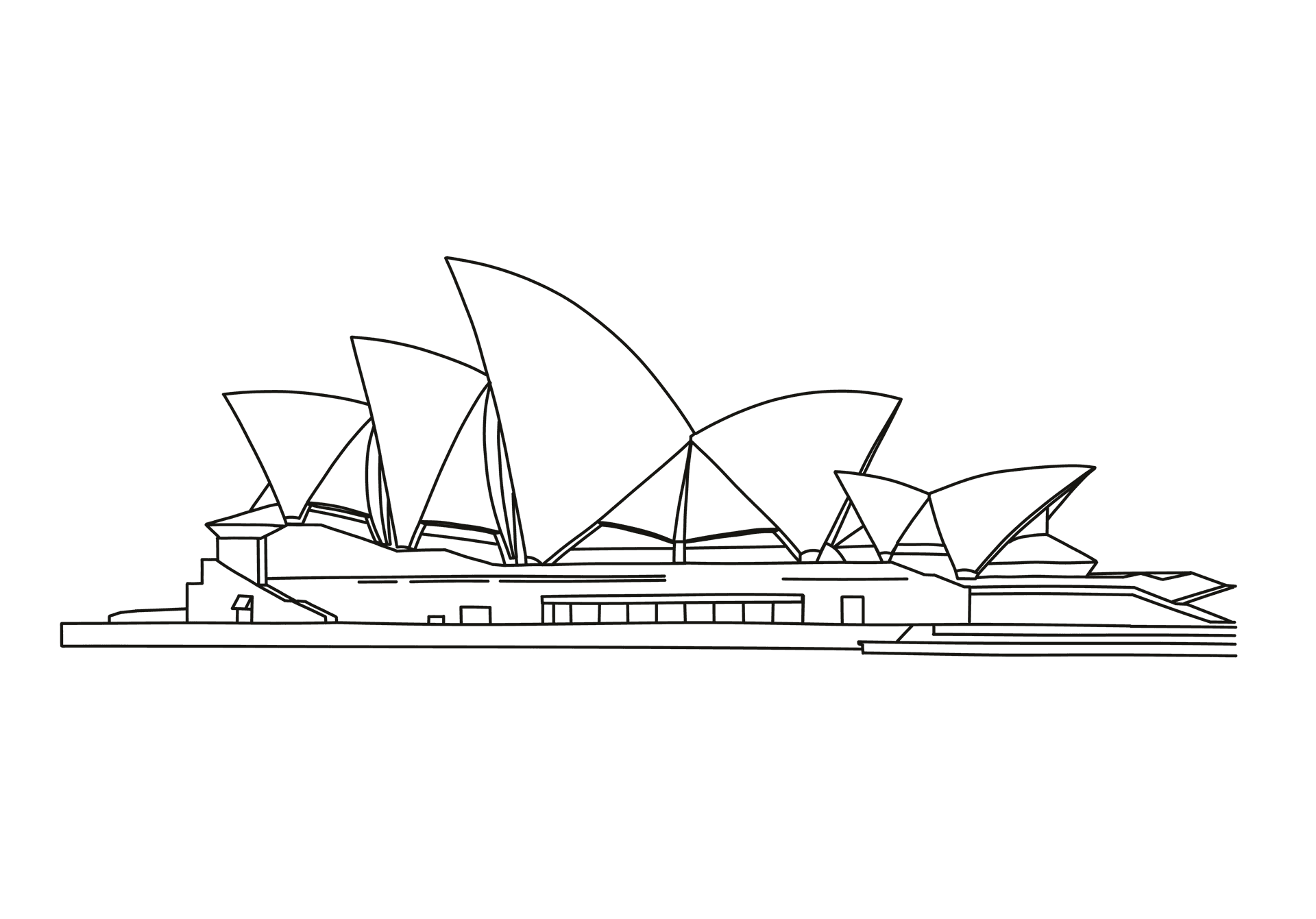 Sydney Opera House sketch